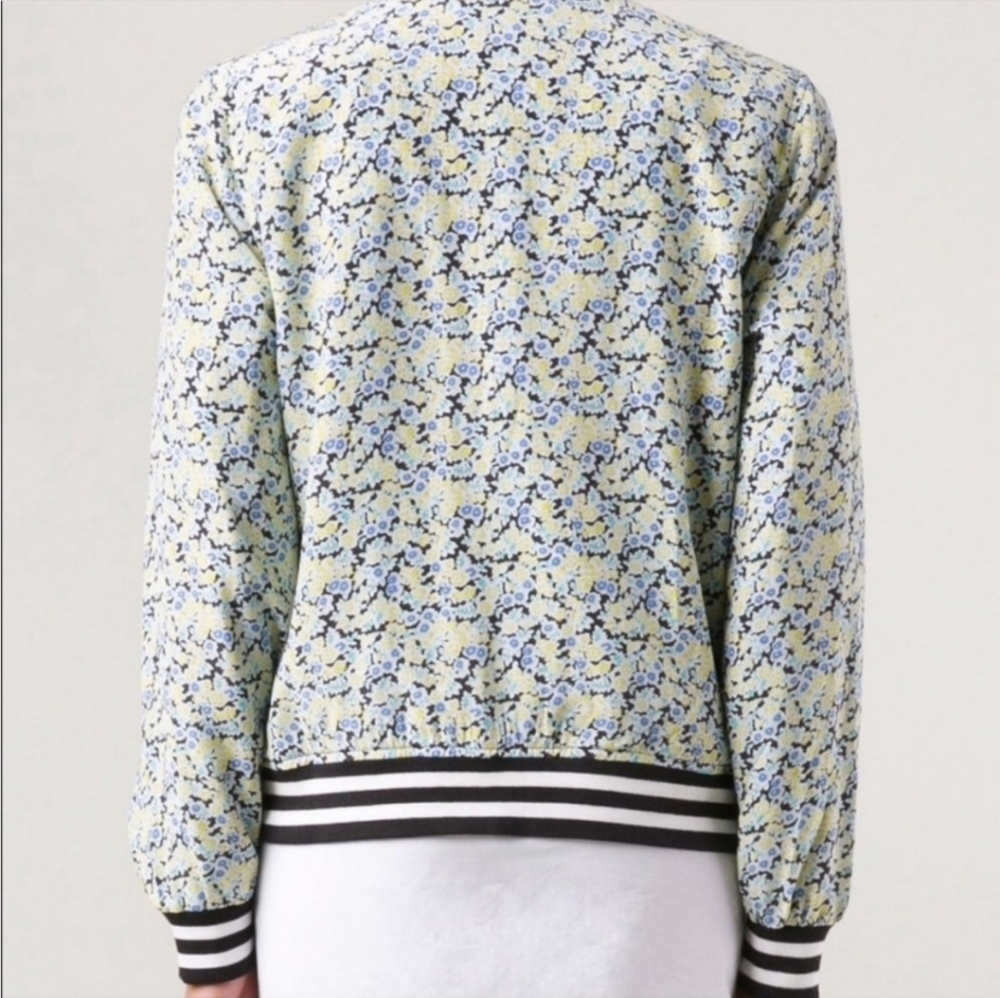 Equipment Femme 100% Silk Floral Lightweight Jacket XS - Picture 4 of 11